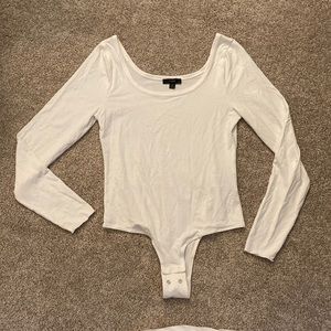 J crew women’s white long sleeve scoop neck one piece never worn